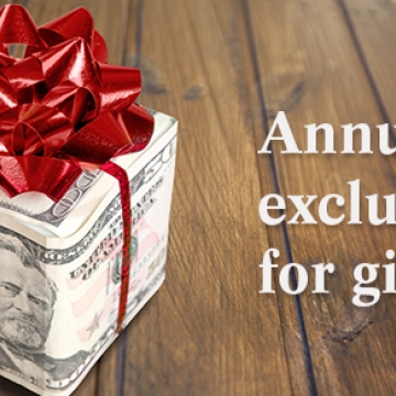 Planning for year-end gifts with the gift tax annual exclusion 