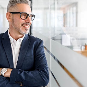 employee business owner smiling