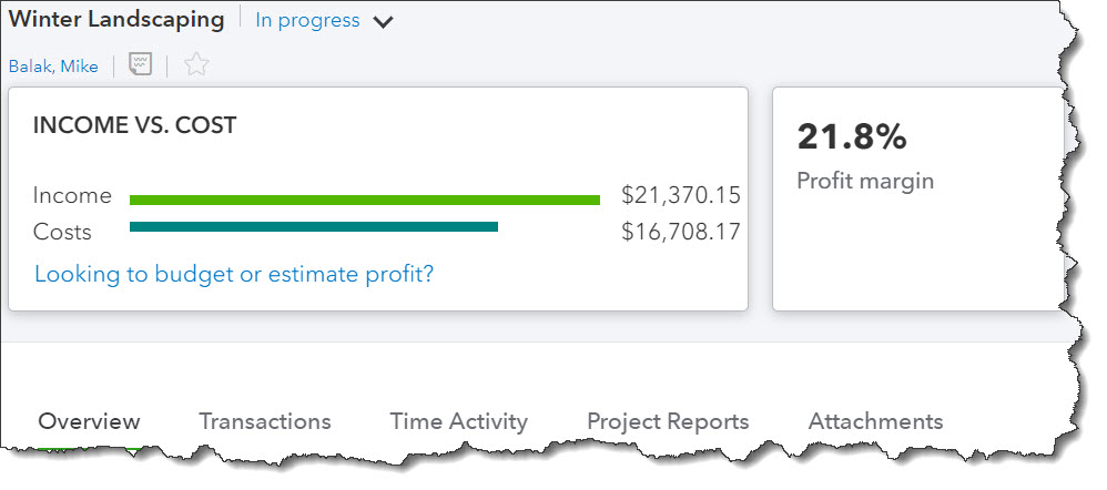 section in quickbooks