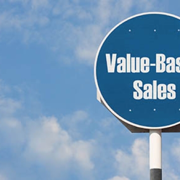 Value Based Sales Sign