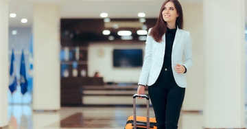 woman in airport