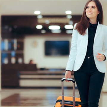 woman in airport