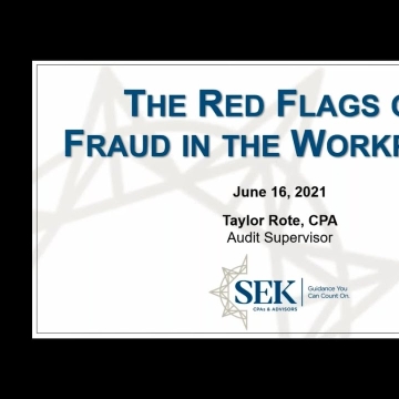 Red Flags of Fraud in the Workplace