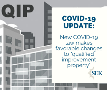 New COVID-19 law makes favorable changes to “qualified improvement property”