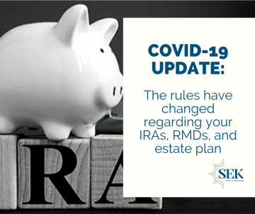 The rules have changed regarding your IRAs, RMDs and estate plan