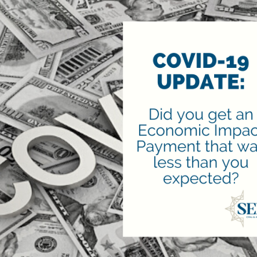 Did you get an Economic Impact Payment that was less than you expected?