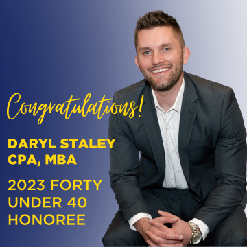 Daryl Staley Forty Under 40 Award