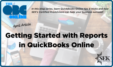 Getting started with reports in QuickBooks Online