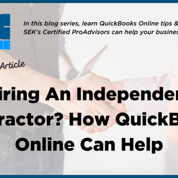 Hiring an independent contractor? How QuickBooks Online can help