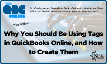 Why you should be using tags in QuickBooks Online, and how to create them