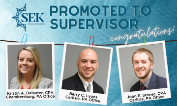 SEK Announces Supervisor Promotions